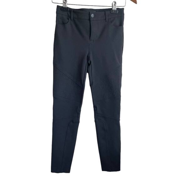 Vince Women Pants Taper Leg Zipper Button Equestrian Stretch Size 0‎ Smokey Gray - Picture 1 of 11